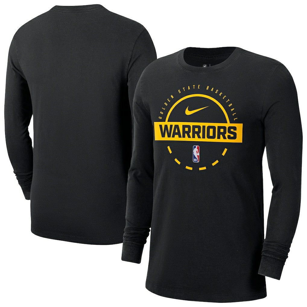 Nike Golden State Warriors Authentic Long Sleeve Practice T-Shirt Black