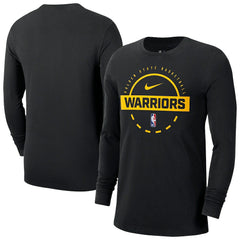 Nike Golden State Warriors Authentic Long Sleeve Practice T-Shirt Black