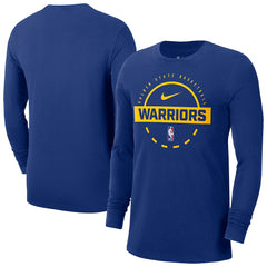 Nike Golden State Warriors Authentic Long Sleeve Practice T-Shirt Royal
