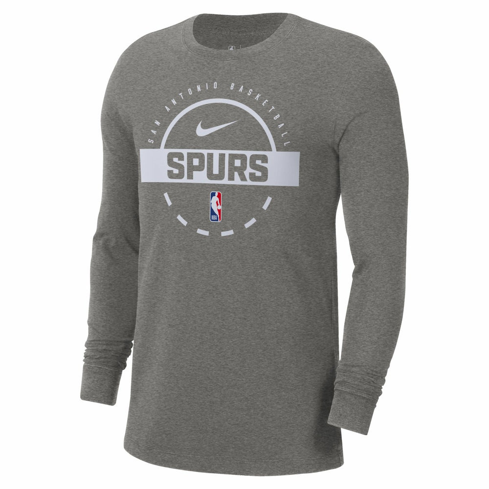 Nike San Antonio Spurs Authentic Long Sleeve Practice T-Shirt Charcoal
