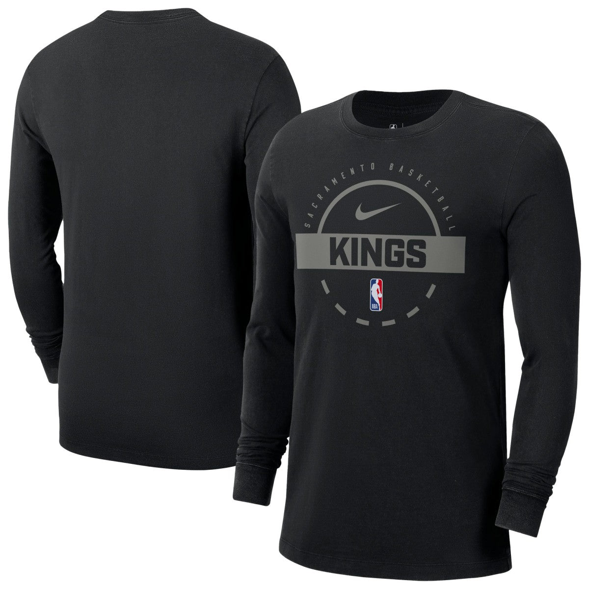 Nike Sacramento Kings Authentic Long Sleeve Practice T-Shirt Black