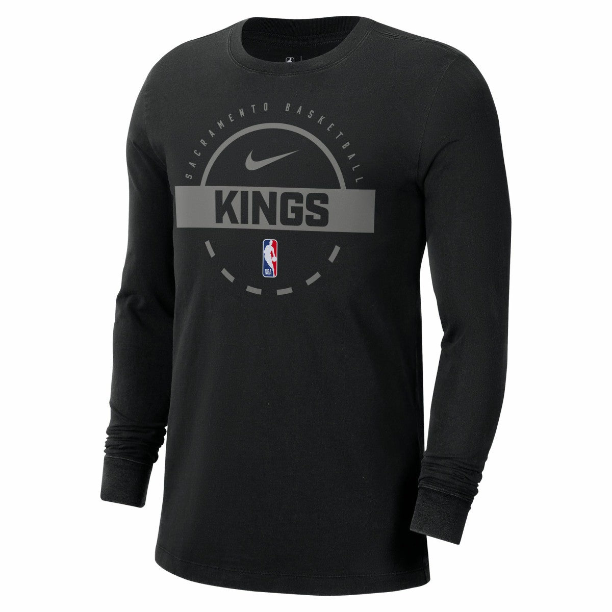 Nike Sacramento Kings Authentic Long Sleeve Practice T-Shirt Black