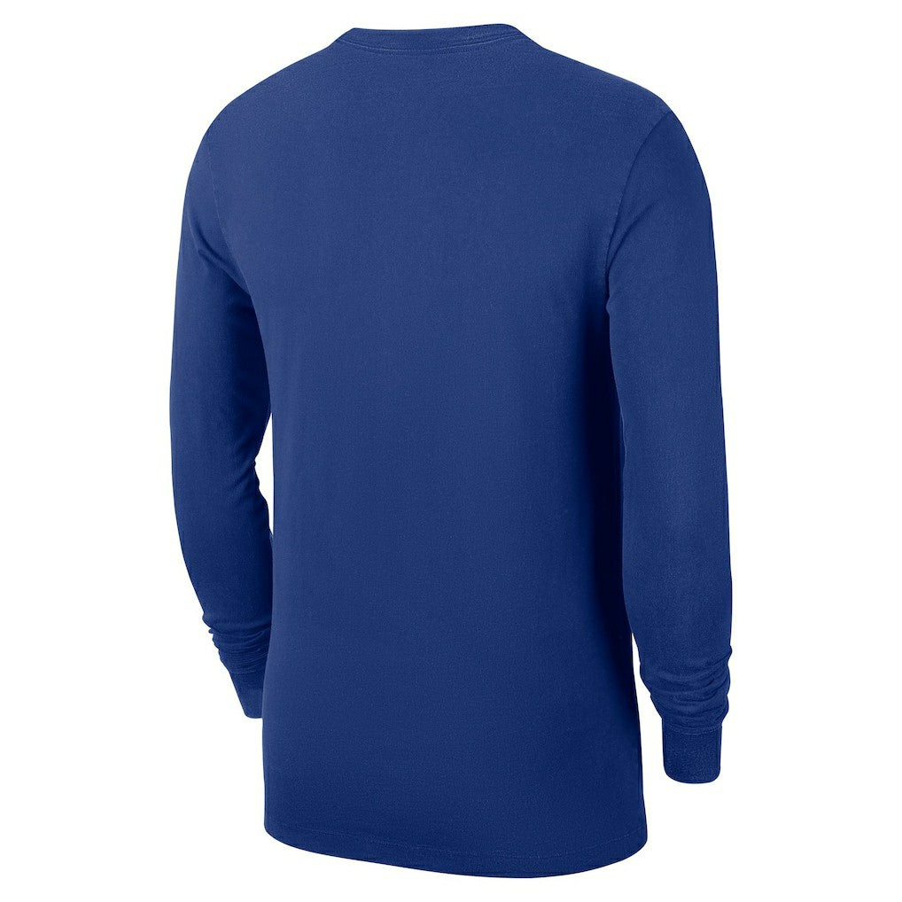 Nike New York Knicks Authentic Long Sleeve Practice T-Shirt Blue