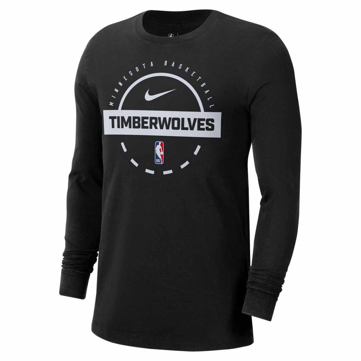 Nike Minnesota Timberwolves Authentic Long Sleeve Practice T-Shirt Black