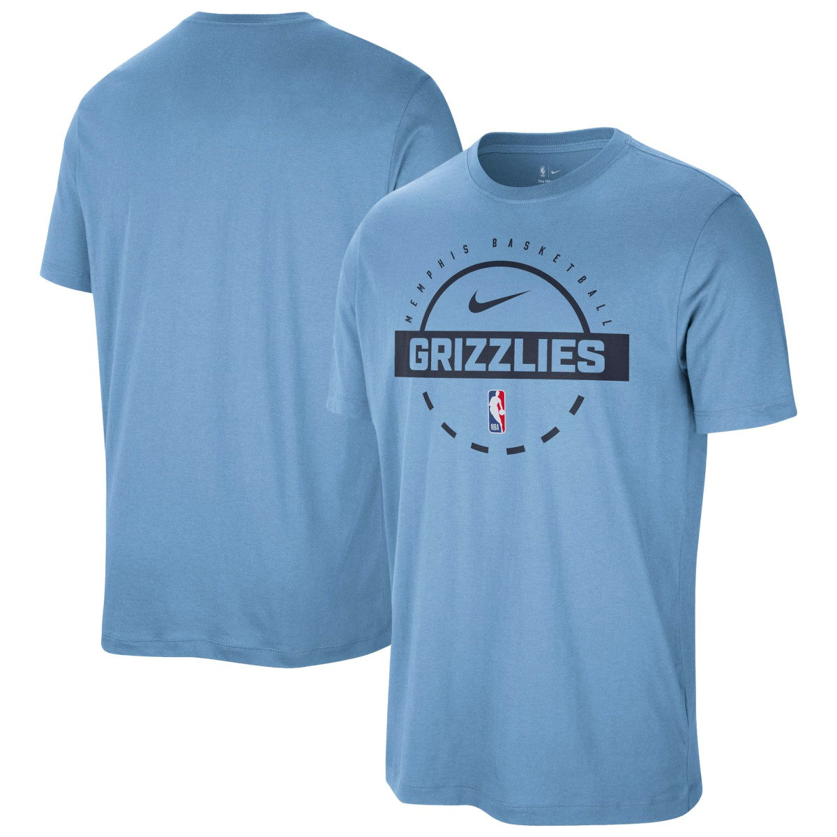 Nike Memphis Grizzlies Authentic Practice T-Shirt Light Blue