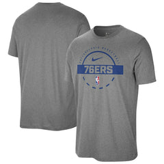 Nike Philadelphia 76ers Authentic Practice T-Shirt Charcoal