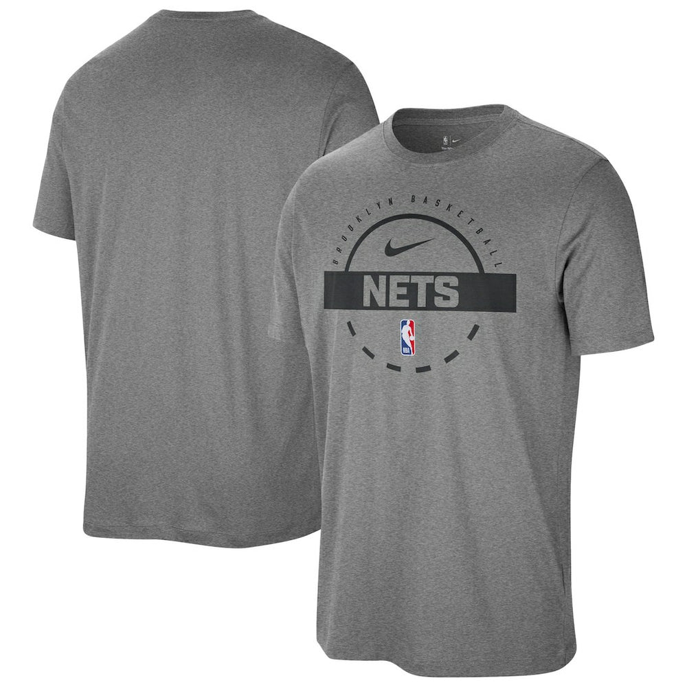 Nike Brooklyn Nets Authentic Practice T-Shirt Charcoal