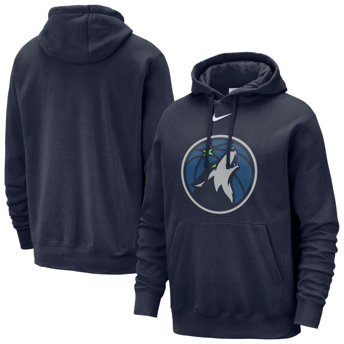 Nike Minnesota Timberwolves Essential Logo Club Pullover Hoodie Navy