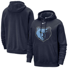 Nike Memphis Grizzlies Essential Logo Club Pullover Hoodie Navy