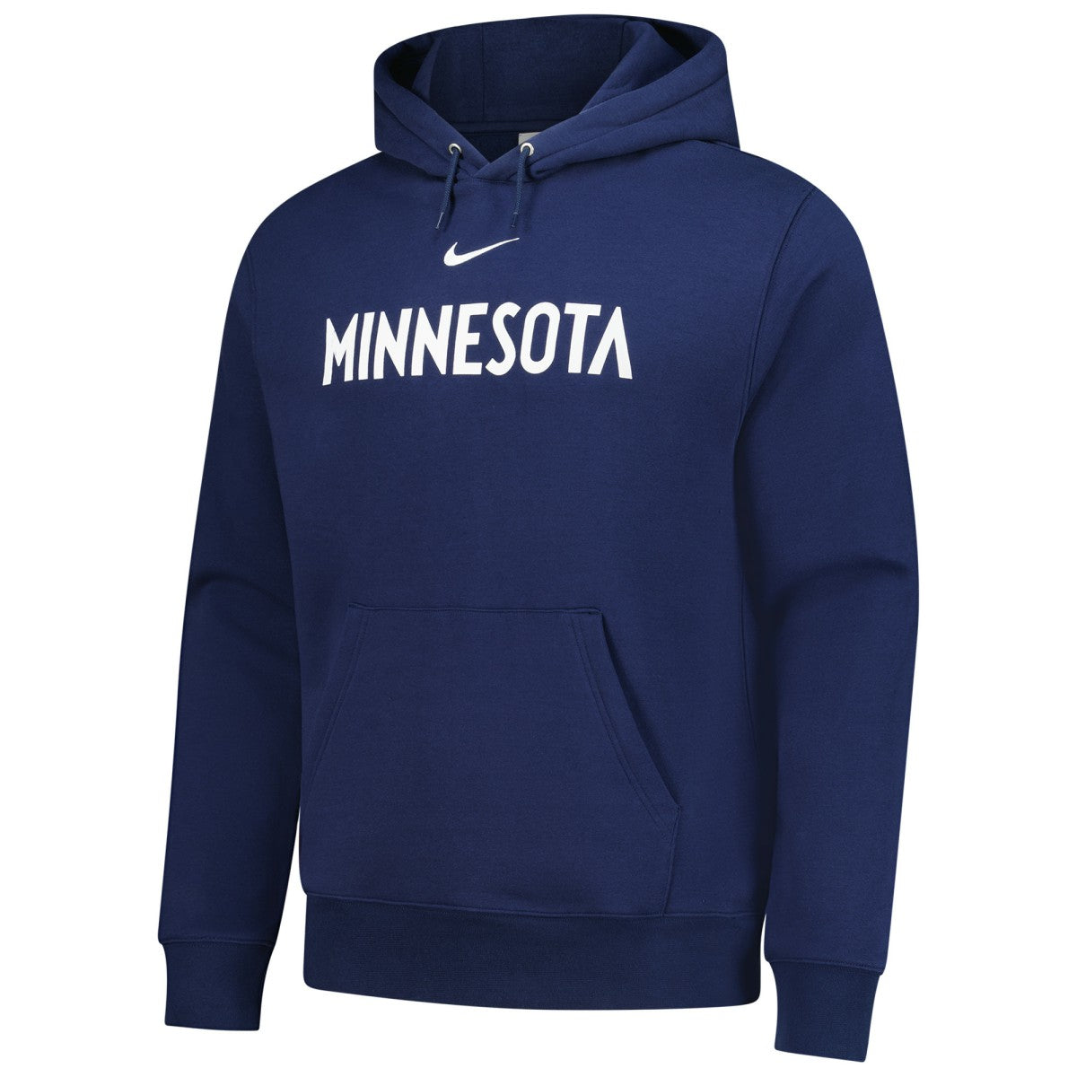 Nike Minnesota Timberwolves Sportswear Essential Wordmark Club Hoodie Navy