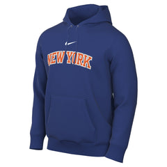 Nike New York Knicks Sportswear Essential Wordmark Club Hoodie Blue