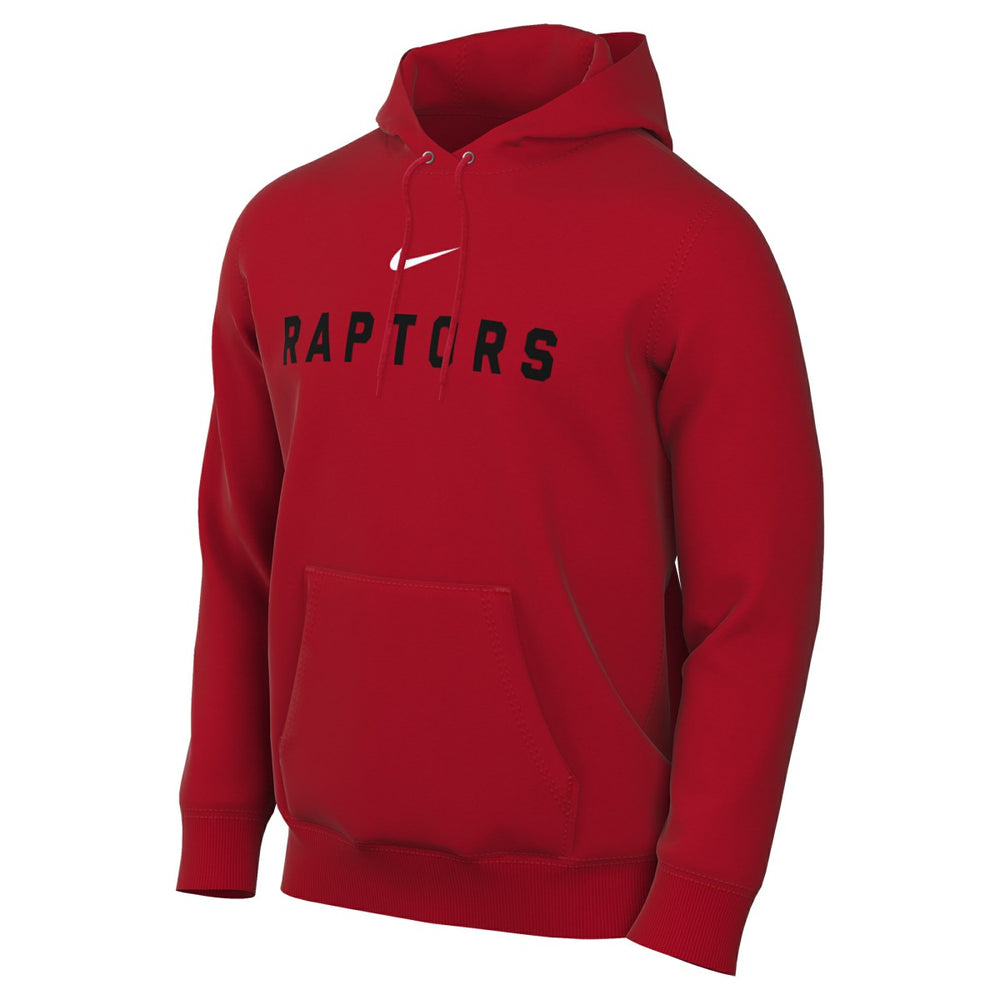 Nike Toronto Raptors Sportswear Essential Wordmark Club Hoodie Red