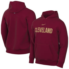 Nike Cleveland Cavaliers Sportswear Essential Wordmark Club Hoodie Wine