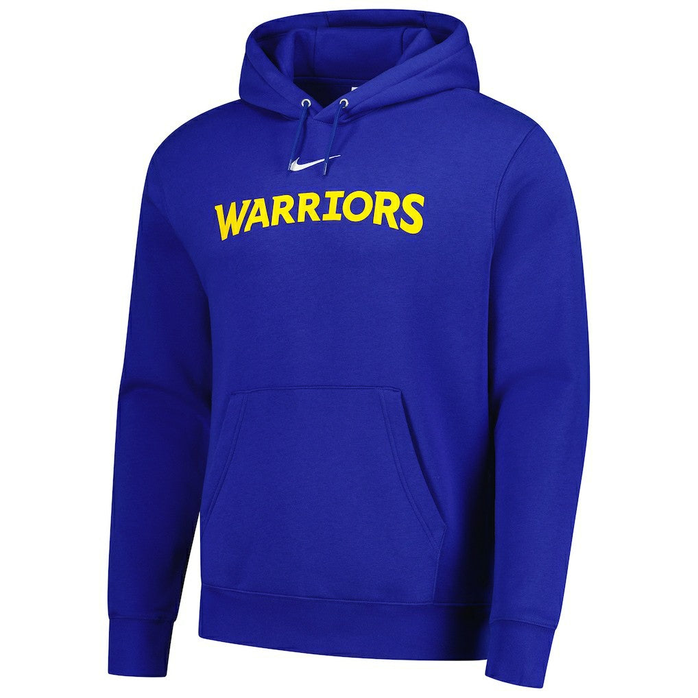 Nike Golden State Warriors Sportswear Essential Wordmark Club Hoodie Royal