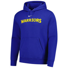 Nike Golden State Warriors Sportswear Essential Wordmark Club Hoodie Royal