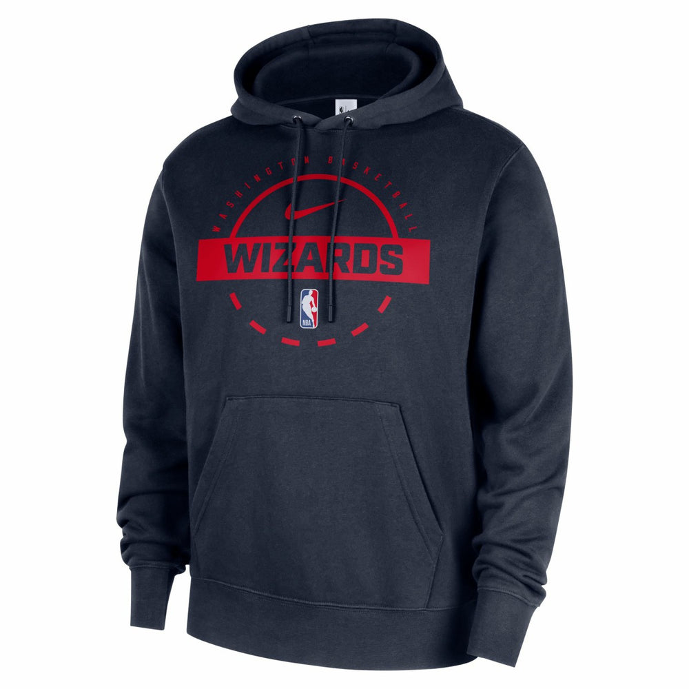 Nike Washington Wizards 2025/26 Authentic Practice Club Pullover Hoodie Navy