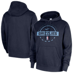 Nike Memphis Grizzlies 2025/26 Authentic Practice Club Pullover Hoodie Navy
