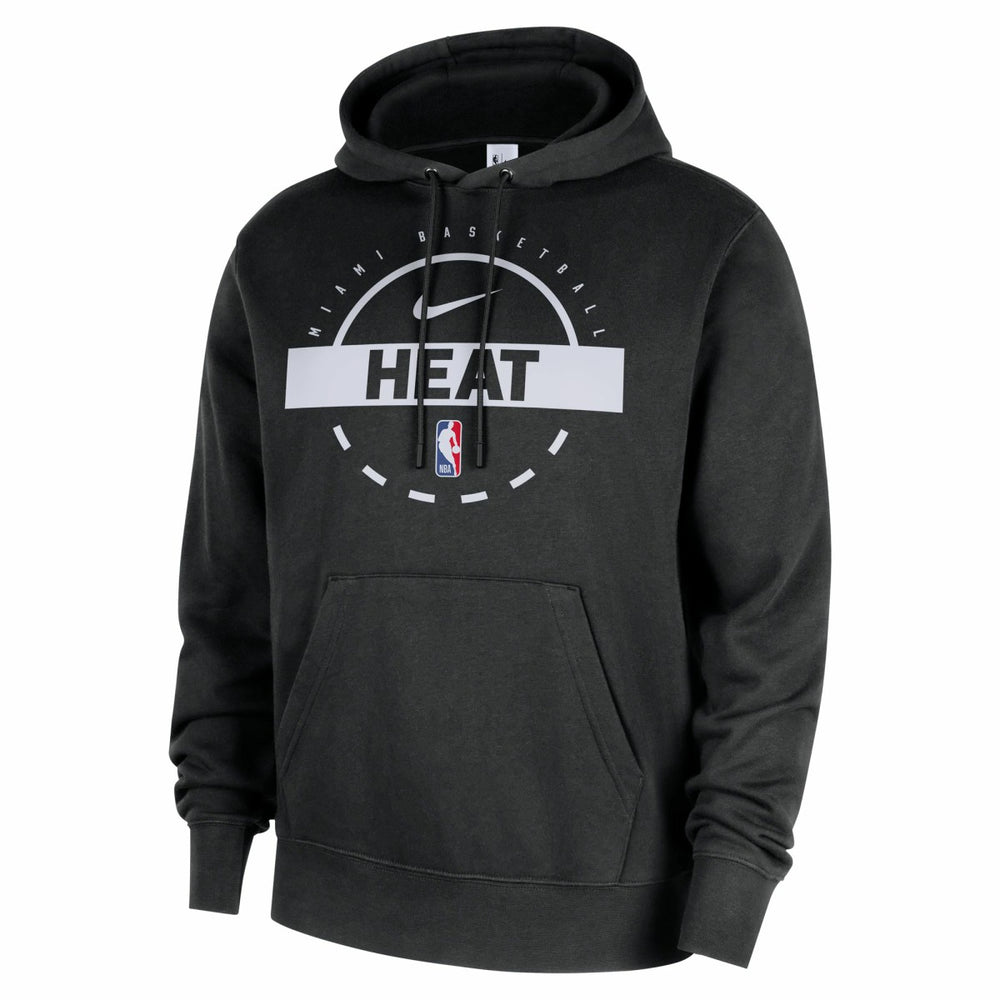 Nike Miami Heat 2025/26 Authentic Practice Club Pullover Hoodie Black