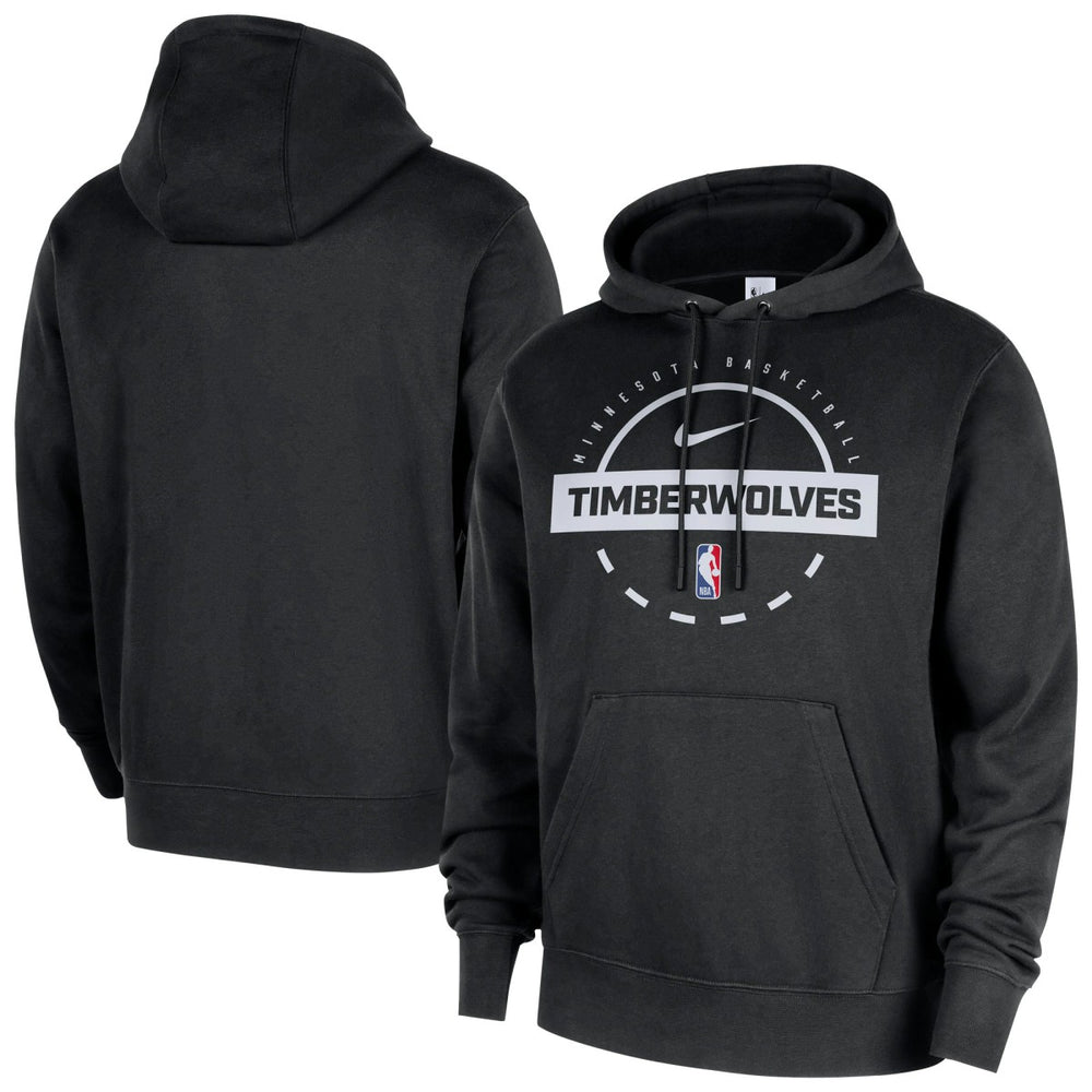 Nike Minnesota Timberwolves 2025/26 Authentic Practice Club Pullover Hoodie Black