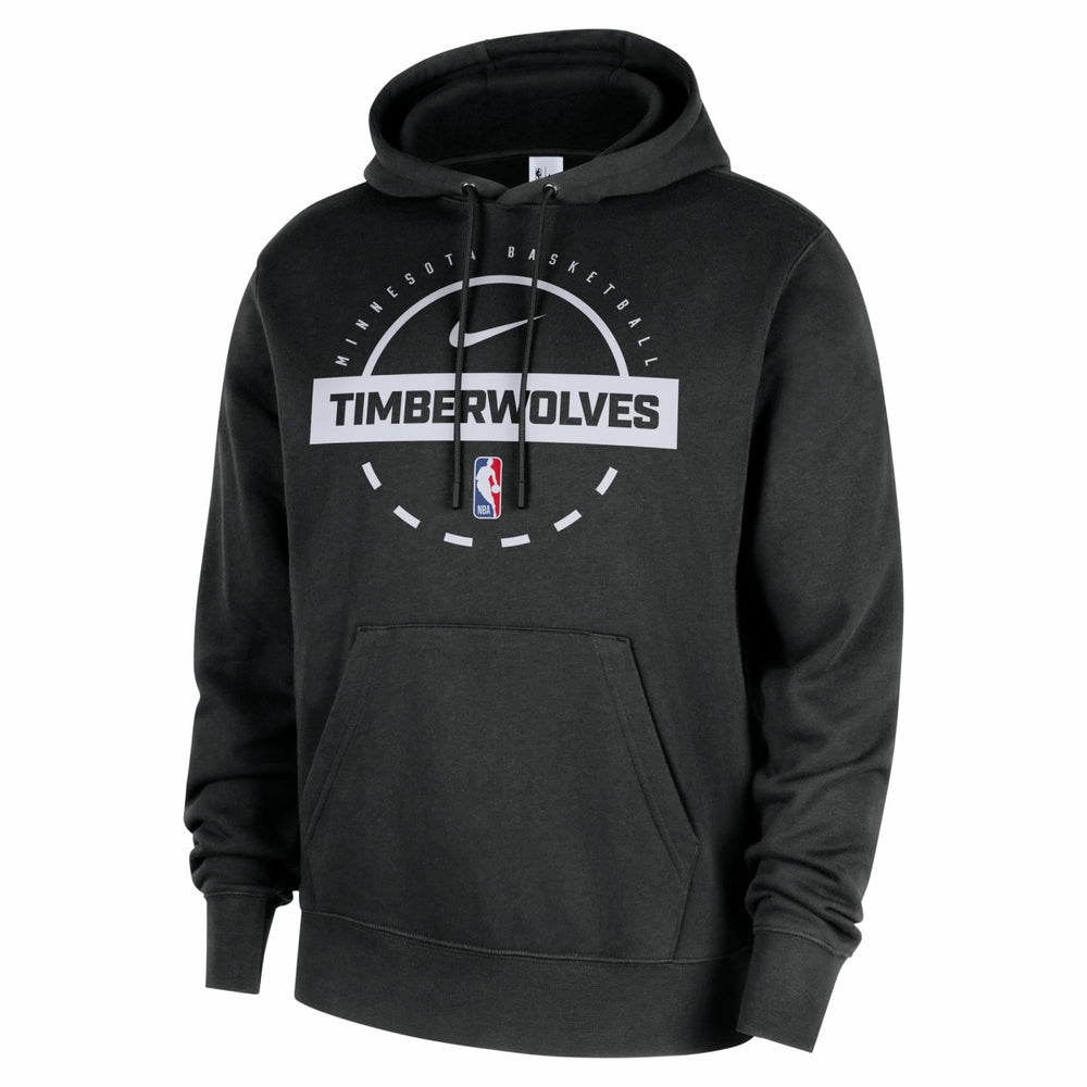 Nike Minnesota Timberwolves 2025/26 Authentic Practice Club Pullover Hoodie Black