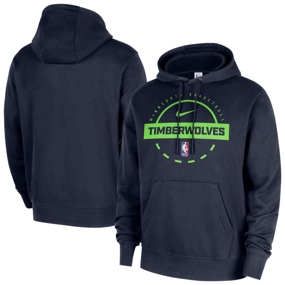 Nike Minnesota Timberwolves 2025/26 Authentic Practice Club Pullover Hoodie Navy