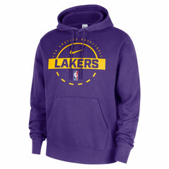 Nike Los Angeles Lakers 2025/26 Authentic Practice Club Pullover Hoodie Purple