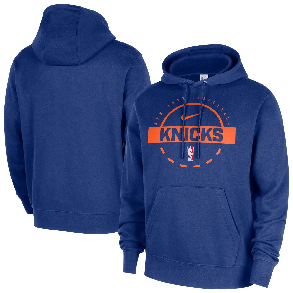 Nike New York Knicks 2025/26 Authentic Practice Club Pullover Hoodie Blue