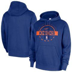 Nike New York Knicks 2025/26 Authentic Practice Club Pullover Hoodie Blue