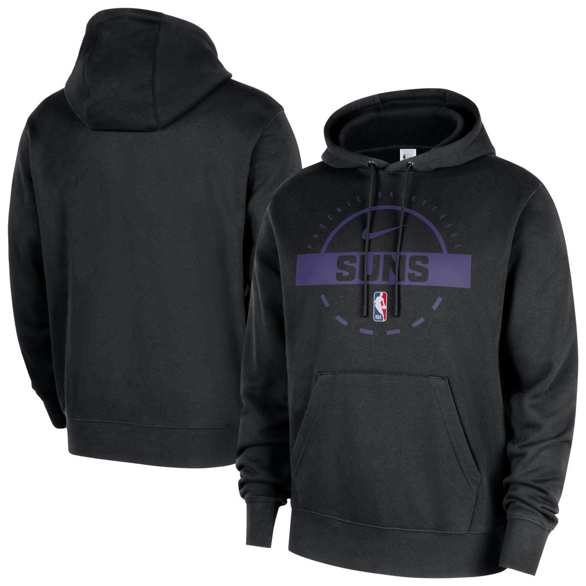 Nike Phoenix Suns 2025/26 Authentic Practice Club Pullover Hoodie Black