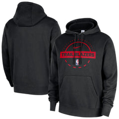 Nike Portland Trail Blazers 2025/26 Authentic Practice Club Pullover Hoodie Black