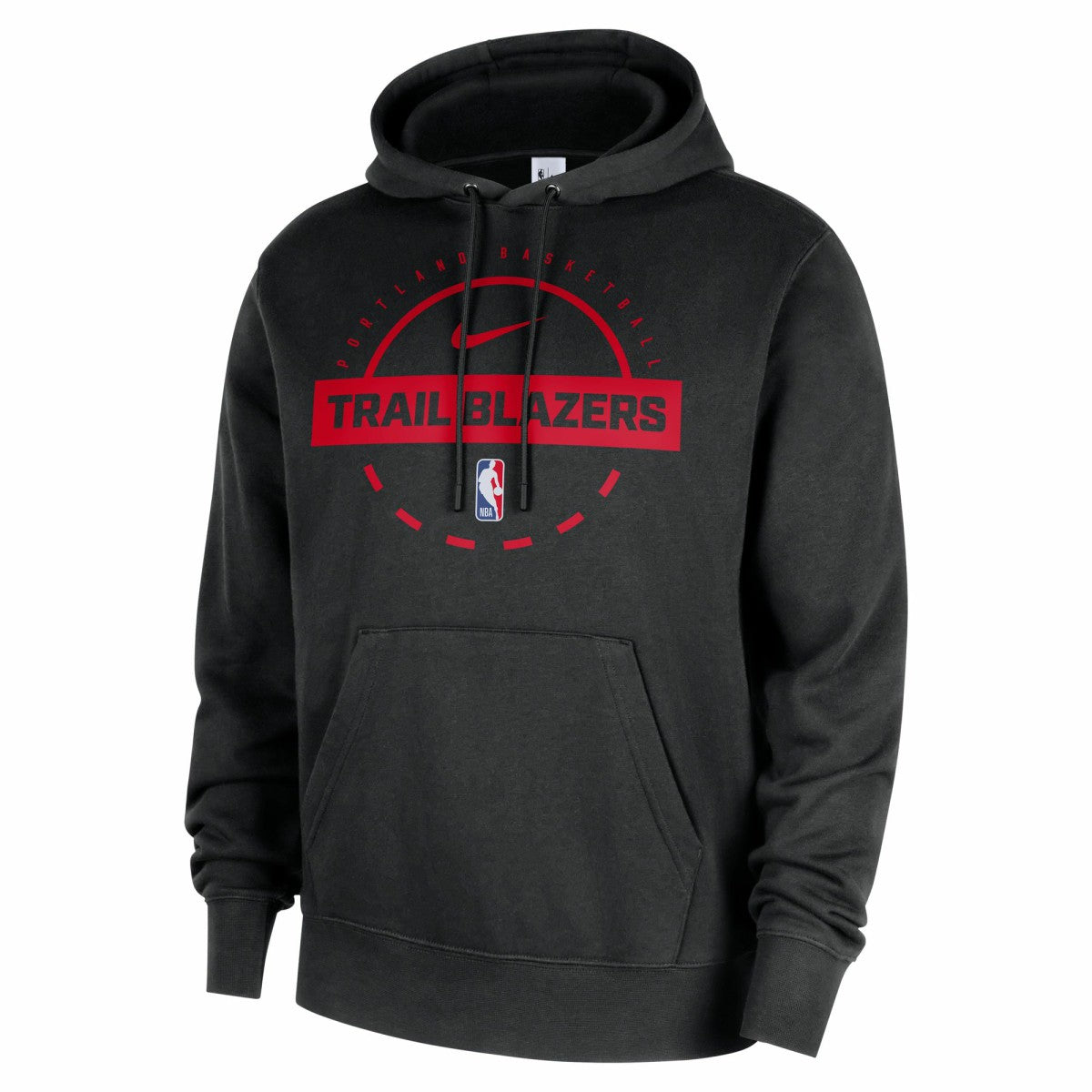 Nike Portland Trail Blazers 2025/26 Authentic Practice Club Pullover Hoodie Black