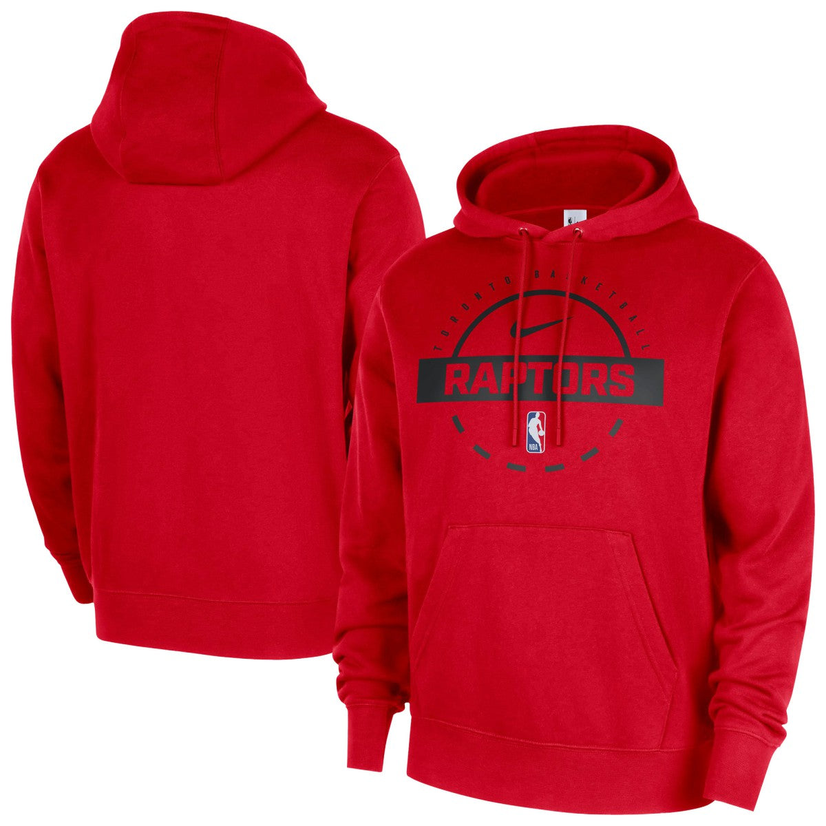 Nike Toronto Raptors 2025/26 Authentic Practice Club Pullover Hoodie Red