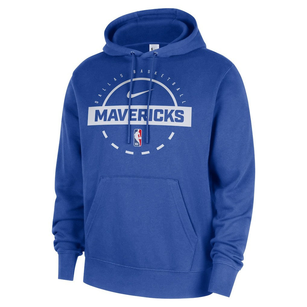 Nike Dallas Mavericks 2025/26 Authentic Practice Club Pullover Hoodie Blue