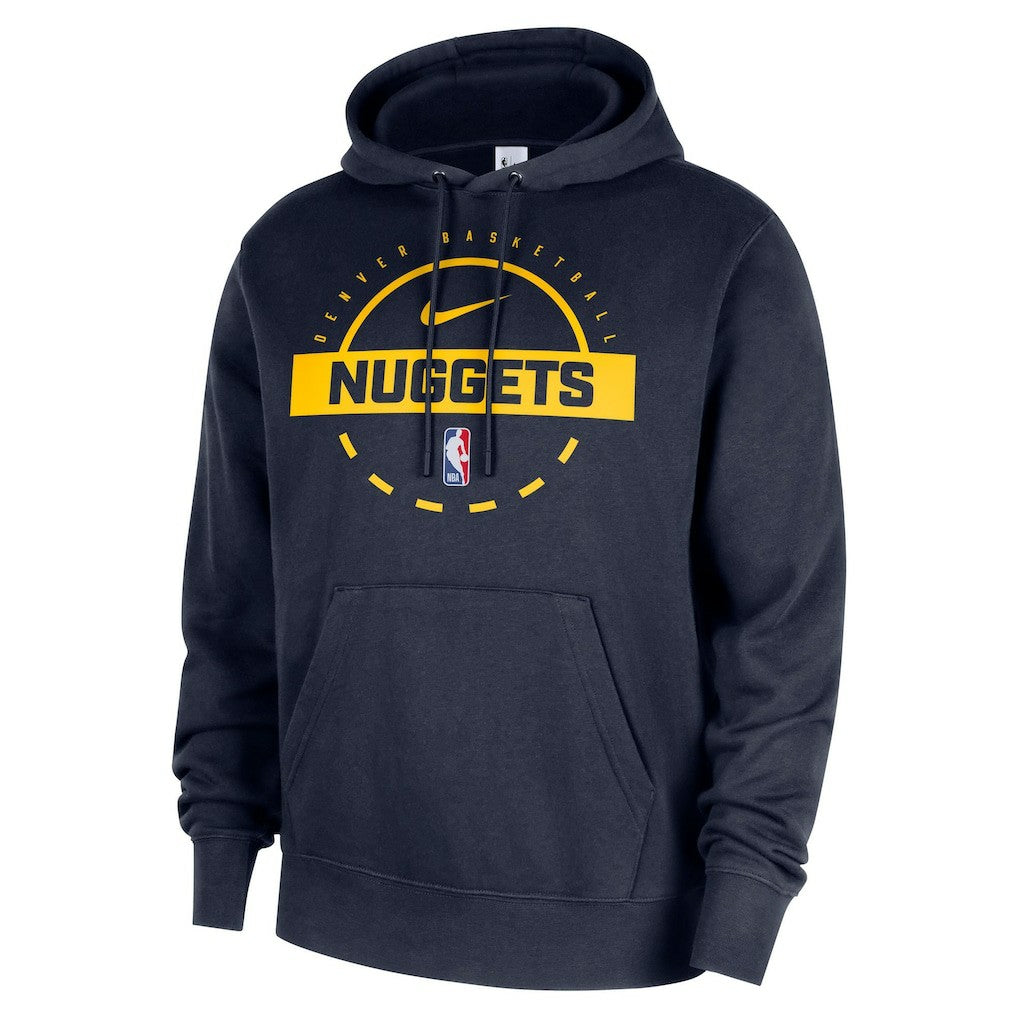 Nike Denver Nuggets 2025/26 Authentic Practice Club Pullover Hoodie Navy