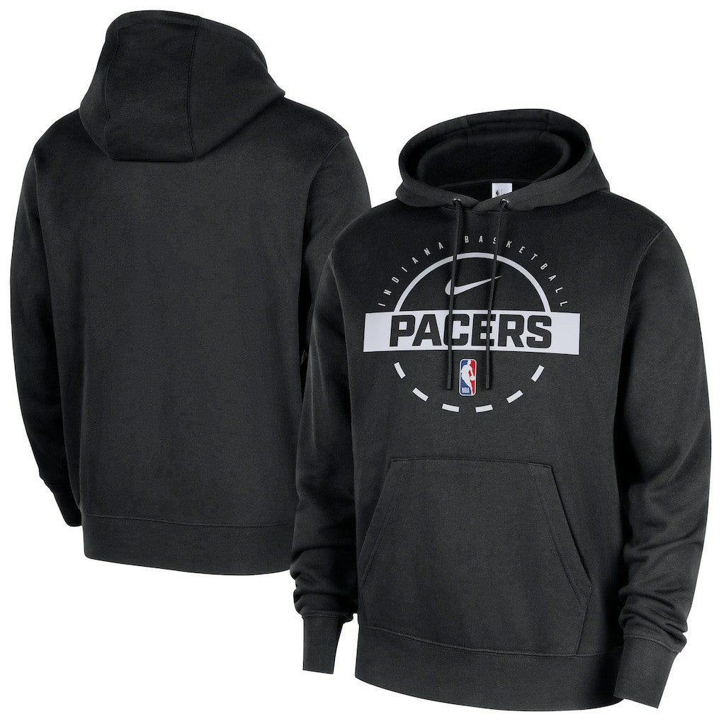 Nike Indiana Pacers 2025/26 Authentic Practice Club Pullover Hoodie Black