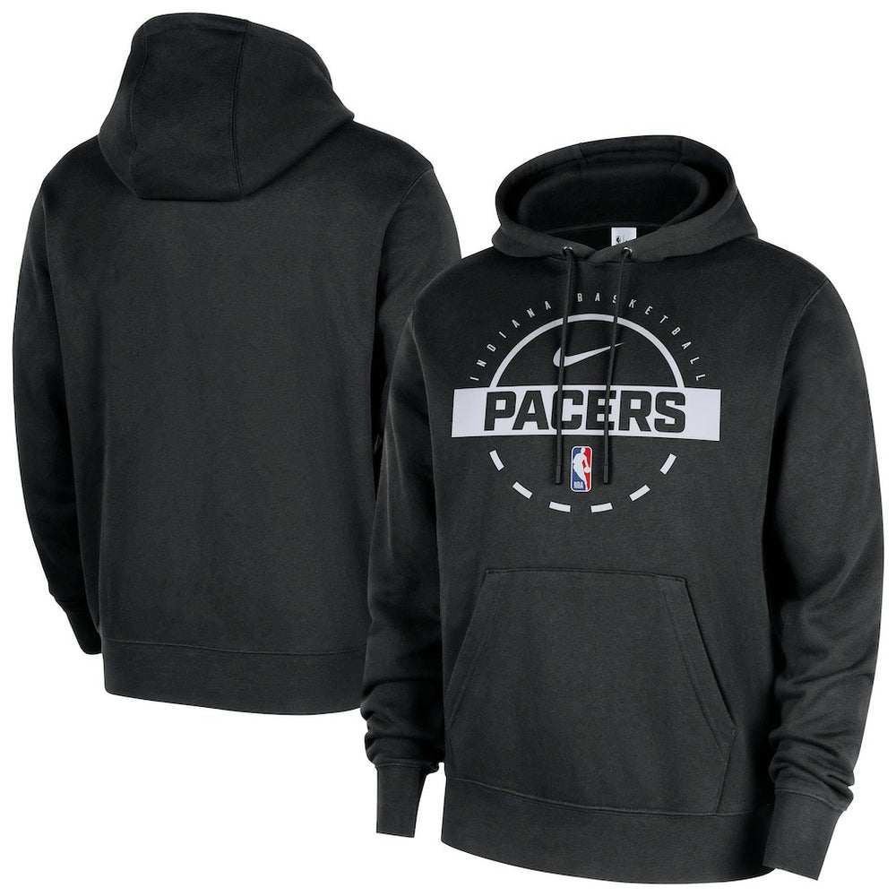 Nike Indiana Pacers 2025/26 Authentic Practice Club Pullover Hoodie Black