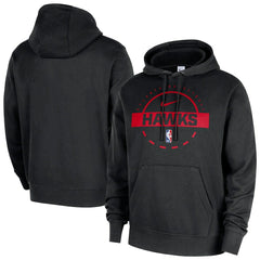 Nike Atlanta Hawks 2025/26 Authentic Practice Club Pullover Hoodie Black