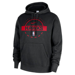 Nike Atlanta Hawks 2025/26 Authentic Practice Club Pullover Hoodie Black
