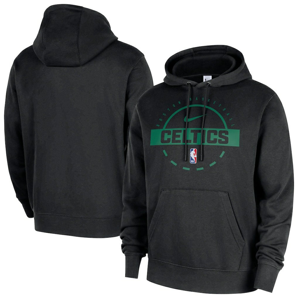 Nike Boston Celtics 2025/26 Authentic Practice Club Pullover Hoodie Black