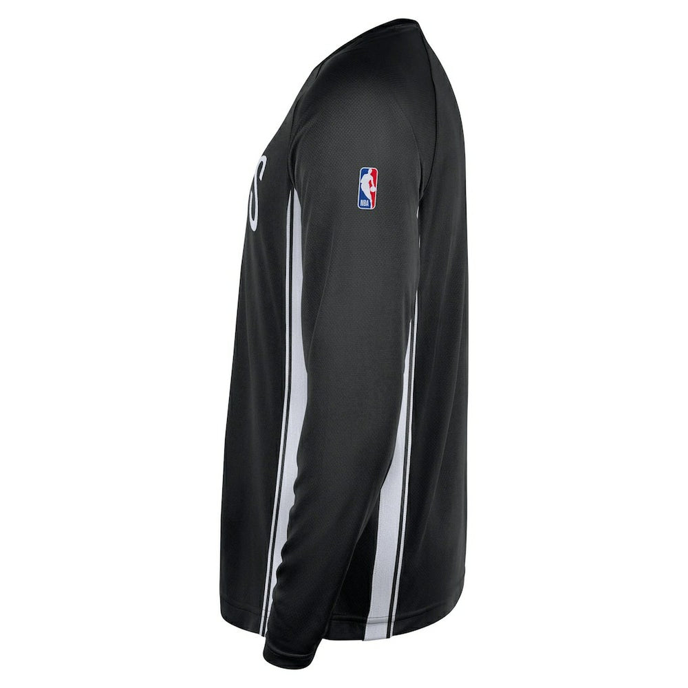 Nike Brooklyn Nets 2025/26 Authentic Pre-Game Legend Dri-FIT Long Sleeve Shooting Shirt Black