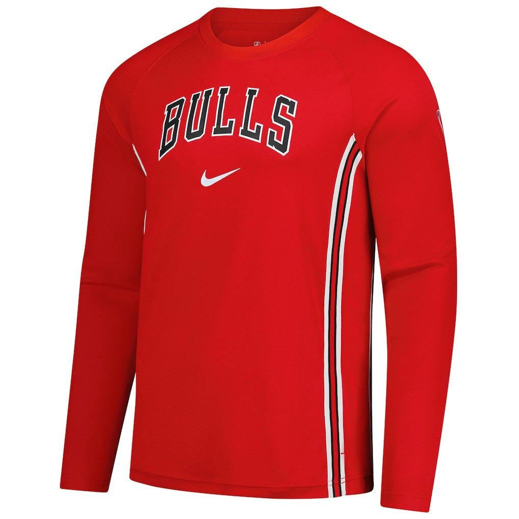 Nike Chicago Bulls 2025/26 Authentic Pre-Game Legend Dri-FIT Long Sleeve Shooting Shirt Red