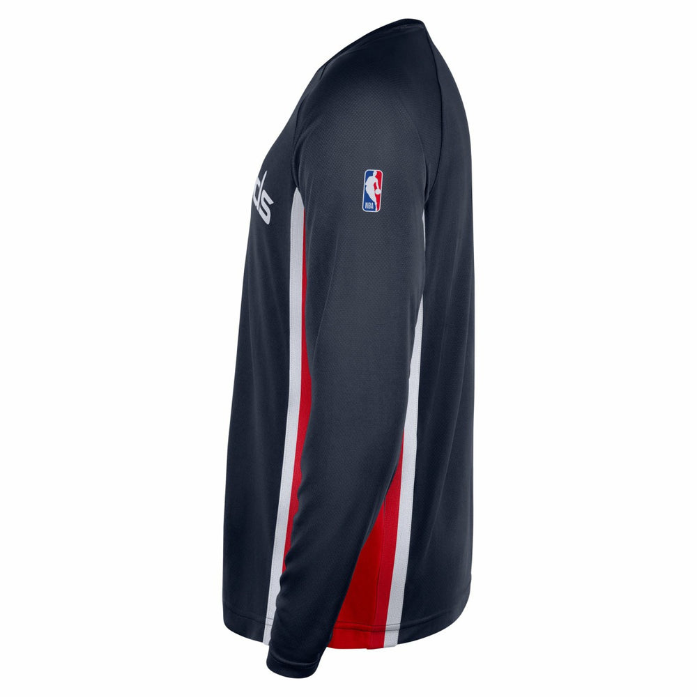Nike Washington Wizards 2025/26 Authentic Pre-Game Legend Dri-FIT Long Sleeve Shooting Shirt Navy