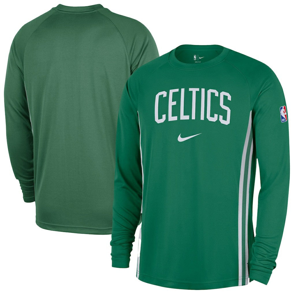 Nike Boston Celtics 2025/26 Authentic Pre-Game Legend Dri-FIT Long Sleeve Shooting Shirt Kelly Green