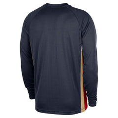 Nike New Orleans Pelicans 2025/26 Authentic Pre-Game Legend Dri-FIT Long Sleeve Shooting Shirt Navy