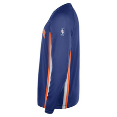 Nike New York Knicks 2025/26 Authentic Pre-Game Legend Dri-FIT Long Sleeve Shooting Shirt Blue