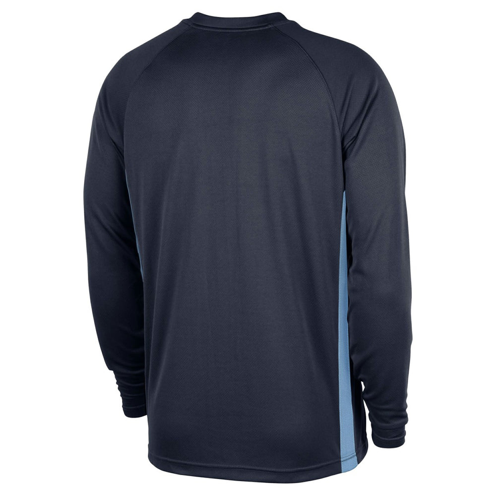 Nike Memphis Grizzlies 2025/26 Authentic Pre-Game Legend Dri-FIT Long Sleeve Shooting Shirt Navy