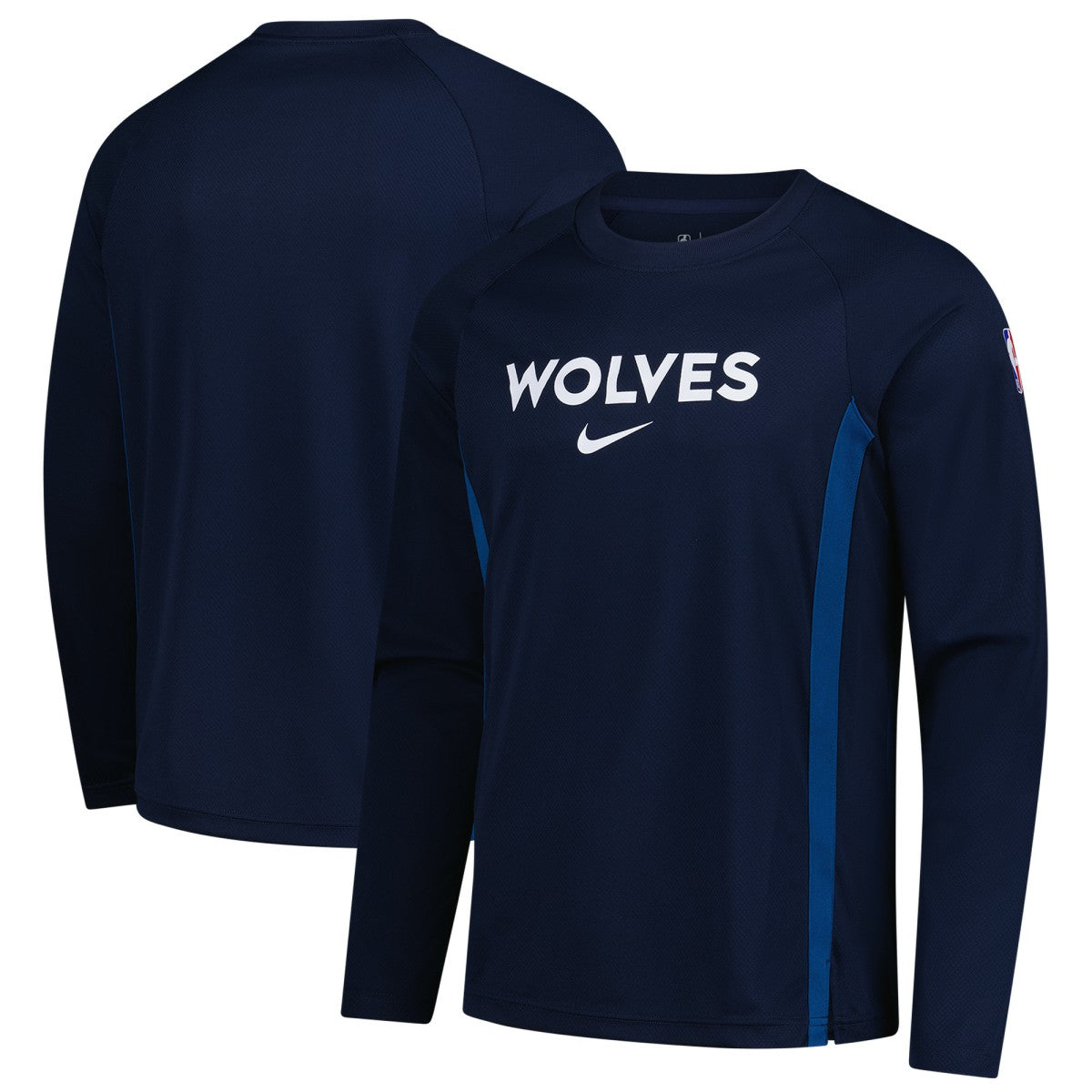 Nike Minnesota Timberwolves 2025/26 Authentic Pre-Game Legend Dri-FIT Long Sleeve Shooting Shirt Navy