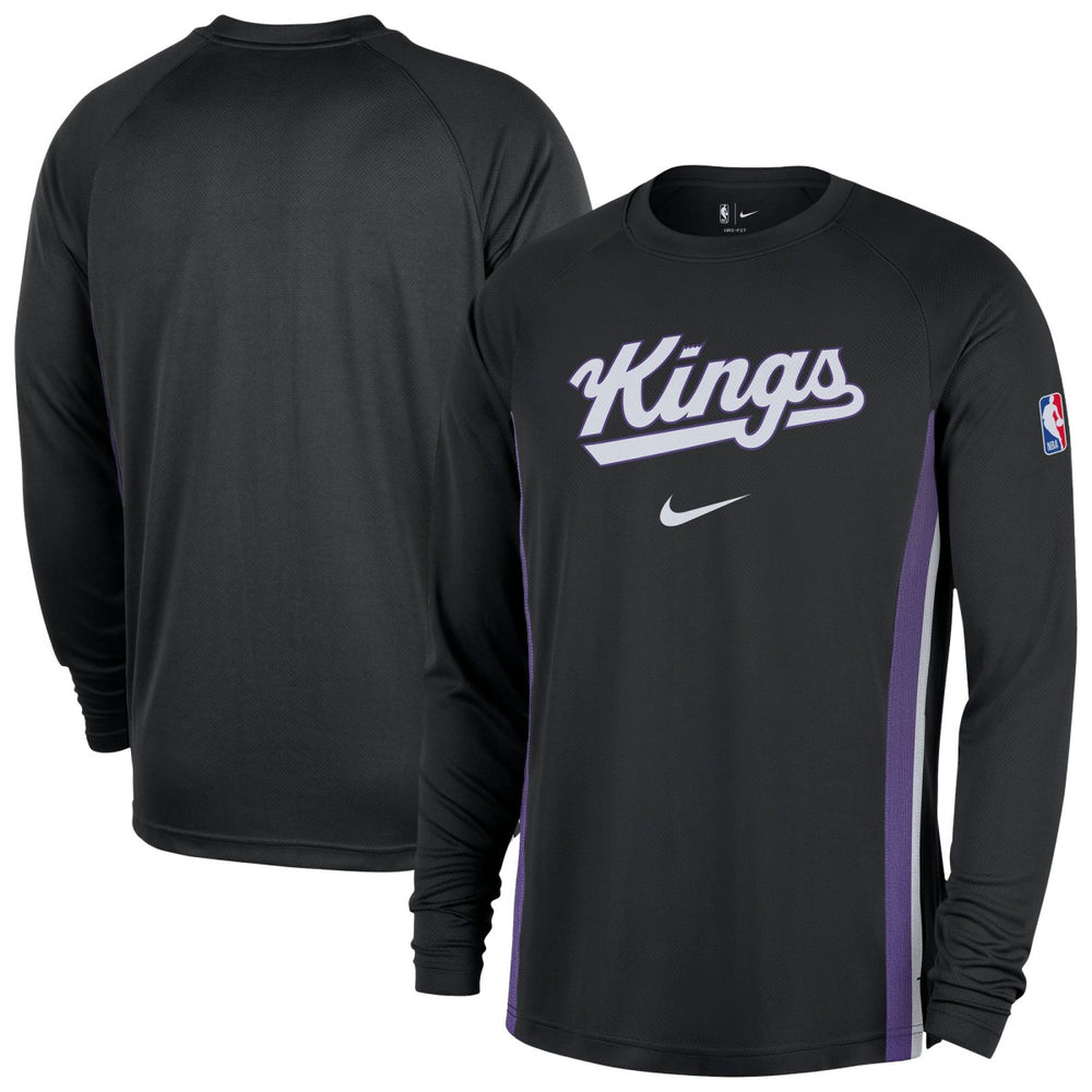 Nike Sacramento Kings 2025/26 Authentic Pre-Game Legend Dri-FIT Long Sleeve Shooting Shirt Black
