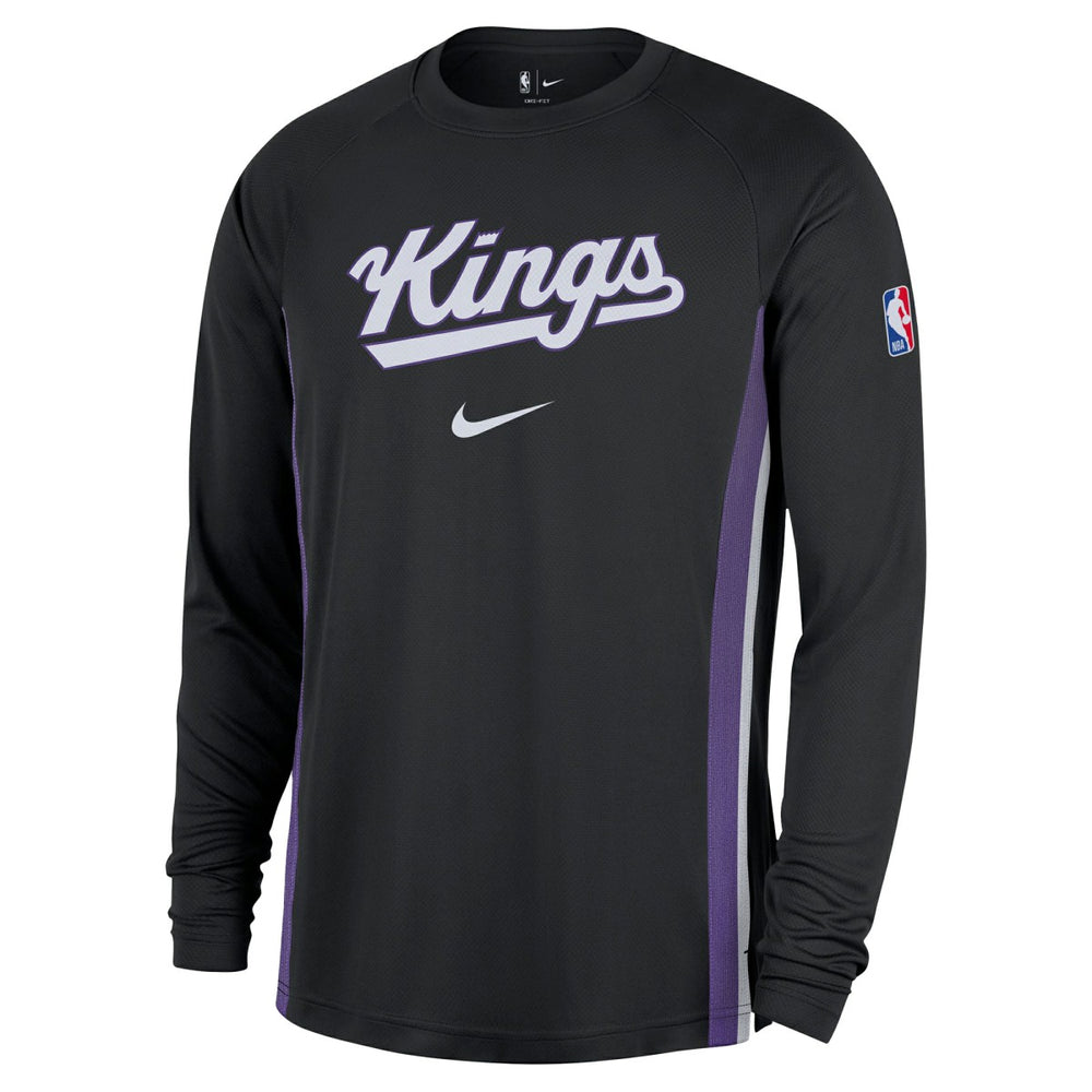 Nike Sacramento Kings 2025/26 Authentic Pre-Game Legend Dri-FIT Long Sleeve Shooting Shirt Black
