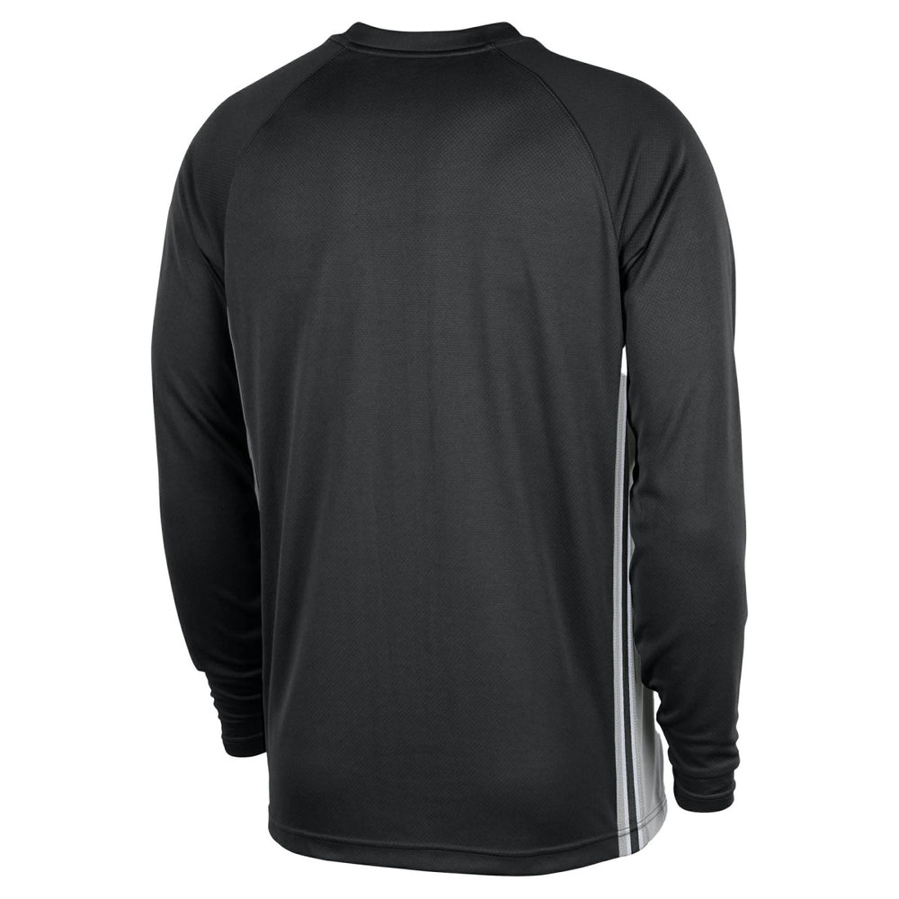 Nike San Antonio Spurs 2025/26 Authentic Pre-Game Legend Dri-FIT Long Sleeve Shooting Shirt Black